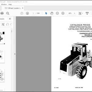 Case 721 EUROPEAN WHEEL LOADER CHARGEUR ARTICULE Parts catalog Manual_EN_ES_DE(8-6562) - PDF DOWNLOAD