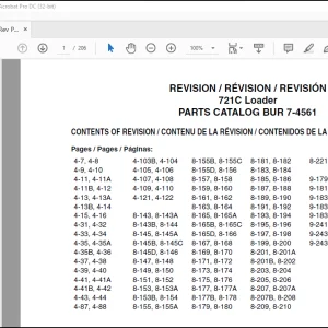 Case 721C Loader Revision Parts Catalog Manual(7-4561)  - PDF DOWNLOAD