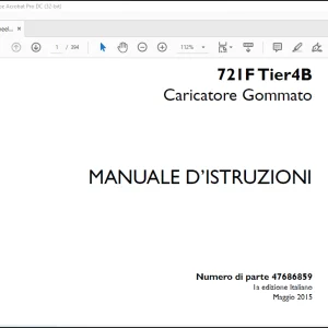 Case 721F Tier4B Caricatore Gommato MANUALE D’ISTRUZIONI(47686859) - PDF DOWNLOAD (Italian)