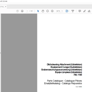Case 788-1188 Ditchcleaning Attachment (Uzbekistan) Parts Catalogue Manual 7-4080 - PDF DOWNLOAD