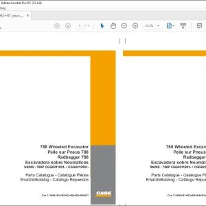 Case 788 Wheeled Excavator Parts Catalogue Manual 7-1940+R1+R2+R3+R4+R5+R6+R7 - PDF DOWNLOAD