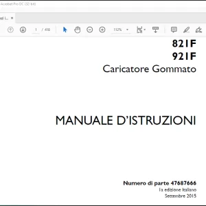 Case 821F 921F Caricatore Gommato MANUALE D’ISTRUZIONI(47687666) - PDF DOWNLOAD (Italian)