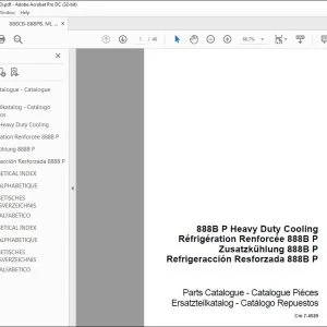 Case 888B P Heavy Duty Cooling Parts Catalogue Manual 7-4520 EN_FR_DE_ES - PDF DOWNLOAD
