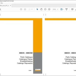 Case 888CK - 888CKE Hydraulic Crawler Excavator Parts Catalogue Manual 8-6082 - PDF DOWNLOAD