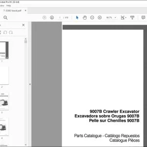 Case 9007B Crawler Excavator Parts Catalogue Manual 7-5360 - PDF DOWNLOAD