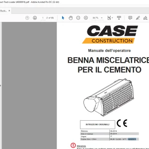 Case Benna Miscelatrice Cemento 48080916 Manuale dell'Utente PDF
