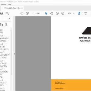 Case BOUTEUR À CHENILLES 750L 850L Niveu MANUEL DE L'UTILISATEUR(87479856 FC) - PDF DOWNLOAD (French)