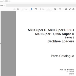 Case Backhoe Loaders 580-590-695 Series 3 Parts Catalogue Manual 87725940 - PDF DOWNLOAD (EN-IT-ES-DE-FR-PT-NL-DAN)