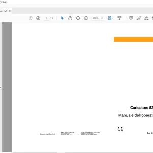 Case CARICATORE 521D Manuale dell’operatore 6-26460 - PDF DOWNLOAD (ITALIAN)
