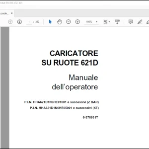 Case CARICATORE SU RUOTE 621D Manuale dell’operatore(6-37893 IT)  -  PDF DOWNLOAD (Italian)