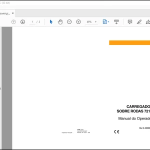 Case CARREGADOR SOBRE RODAS 721 D Manual do Operador(6-35000PG) - PDF DOWNLOAD (Portuguese)