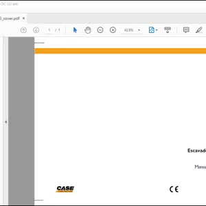 Case CX130B Escavadora de rastos Manual do operador(84323643)  - PDF DOWNLOAD (Portuguese)