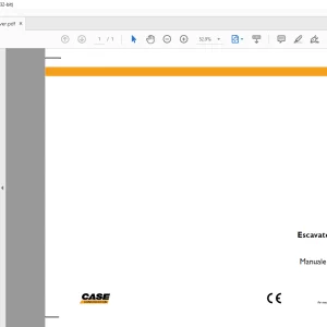 Case CX130B Escavatore cingolato Manuale dell'operatore 84402207 - PDF DOWNLOAD (Italian)