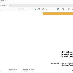 Case CX160 Excavator Parts Catalogue Manual 7-6590 - PDF DOWNLOAD