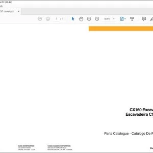 Case CX160 Excavator Parts Catalogue Manual 7-7520 - PDF DOWNLOAD