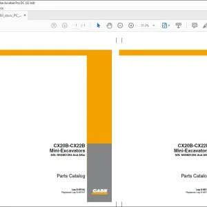 Case CX20B-CX22B Mini-Excavators Parts Catalog Manual 6-95192 EN_IT_FR_DE_ES_PT_NL_DK - PDF DOWNLOAD