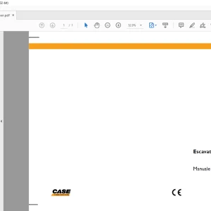 Case CX210B CX230B CX240B Escavatori cingolati Manuale dell’ operatore 84327338 - PDF DOWNLOAD (Italian)