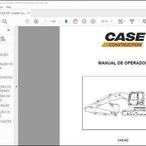 Case CX210C MANUAL DE OPERADOR(84551223)-PDF DOWNLOAD (Portuguese)