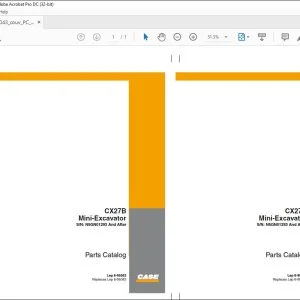 Case CX27B Mini-Excavator Parts Catalog Manual 6-95043 EN_IT_ES_PT_FR_NL_DE - PDF DOWNLOAD