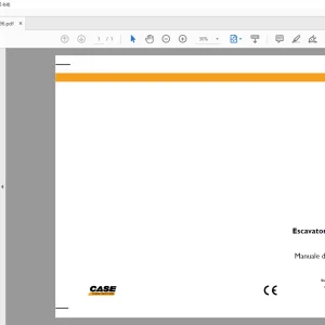 Case CX290B Escavatore cingolato Manuale dell'operatore 84327796 - PDF DOWNLOAD (Italian)