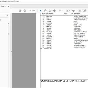 Case CX300C Crawler Excavator Parts Catalogue Manual 84390280 - PDF DOWNLOAD
