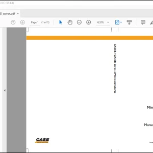 Case CX35B CX39B Series 2 Mini escavadoras Manual do Operador(84372275)  - PDF DOWNLOAD (Portuguese)