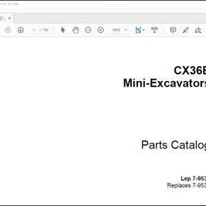 Case CX36B Mini-Excavators Spare Parts Catalog Manual(7-9533) _IT_FR_DE_ES_PT_DAN  PDF DOWNLOAD