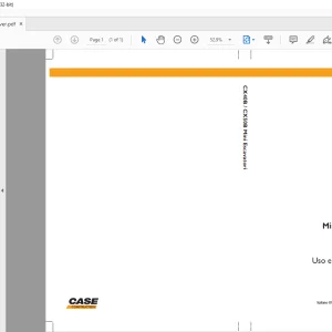 Case CX40B CX50B Mini Escavatori Uso e Manutenzione 84288501 - PDF DOWNLOAD (Italian)