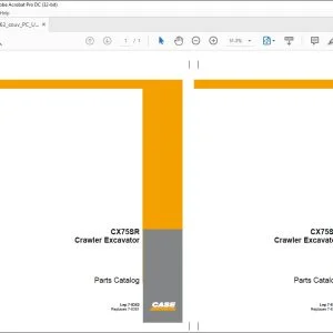 Case CX75SR Crawler Excavator Parts Catalog Manual 7-8362 EN_FR_IT_DE_PT_ES_NT - PDF DOWNLOAD