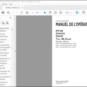 Case DV36E DV45CE DV45E Tier 4B (final) Rouleau Vibrant MANUEL DE L’OPÉRATEUR(51674551) - PDF DOWNLOAD (French)