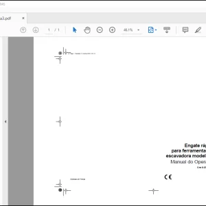 Case Engate rápido para ferramentas da escavadora modelo 90 Manual do Operador(6-23400 PG) - PDF DOWNLOAD (Portuguese)