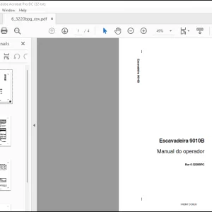 Case Escavadeira 9010B Manual do operador(6-3220BPG)- PDF DOWNLOAD(Portuguese)
