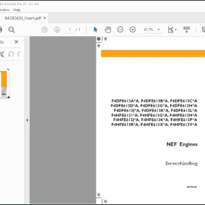 Case F4DFE613A-A,F4HFE613Y-A Engines SERVICEHÅNDBOG (84392430)  - PDF DOWNLOAD (Danish)