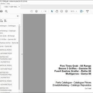 Case Five Tines Grab 88 Range Parts Catalogue Manual 7-3940 EN_FR_DE_ES - PDF DOWNLOAD