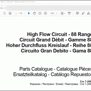 Case High Flow Circuit - 88 Range 988C 988P 1188C 1188P 1288C 1488C Spare Parts Catalog Manual(Cre 7-2962)_EN_ES_FR_IT  - PDF DOWNLOAD