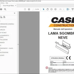 Case LAMA SGOMBRA NEVE Manuale dell’operatore 48080908 - PDF DOWNLOAD (German)