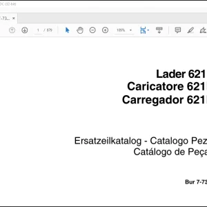 Case Lader621D Wheel Loader Parts Catalog Manual(7-7300)_DE_IT_ES - PDF DOWNLOAD