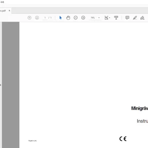 Case Minigrävmaskin 50 Instruktionsbok Manual  6-3400 - PDF DOWNLOAD (SWEDISH)