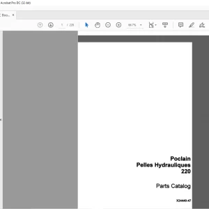 Case Poclain Pelles Hydrauliques 220 Parts Catalog Manual X24440-47 - PDF DOWNLOAD (EN-IT-ES-DE-FR-PT-NL-DAN-AR)