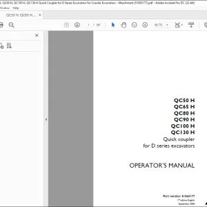 Case QC50H QC65H QC80H QC90H QC100H QC130H Raccord pour pelleteuses série D MANUEL DE L’UTILISATEUR 51565177 - PDF DOWNLOAD