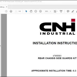 Case REAR CHASSIS SIDE GUARDS KIT 621F 621G W130C W130 D INSTALLATION INSTRUCTIONS MANUAL(47855582) - PDF DOWNLOAD