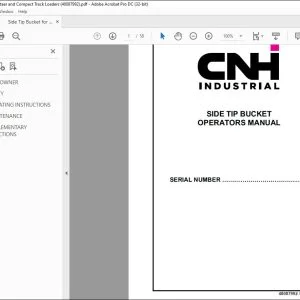 Case SIDE TIP BUCKET OPERATORS MANUAL 48087992 - PDF DOWNLOAD
