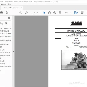 Case SKID STEER COMPACT TRACK LOADER 445 445CT SERIES 3 Parts Catalogue Manual(87632293 ML)_EN_FR_ES_DE_IT_DAN_PT_NL - PDF DOWNLOAD