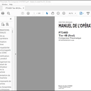 Case SV208D Tier 4B (final) Rouleau Vibrant MANUEL DE L’OPÉRATEUR(48150512) - PDF DOWNLOAD (French)