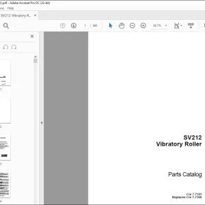 Case SV212 Vibratory Roller Parts Catalog Manual 7-7161 - PDF DOWNLOAD