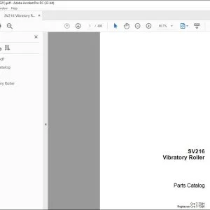 Case SV216 Vibratory Roller Parts Catalog Manual 7-7321 - PDF DOWNLOAD