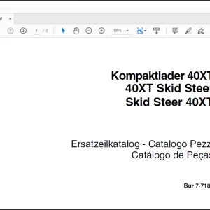 Case Skid Steer 40XT PARTS CATALOG MANUAL(7-7180)_EN_DE_IT_PT - PDF DOWNLOAD