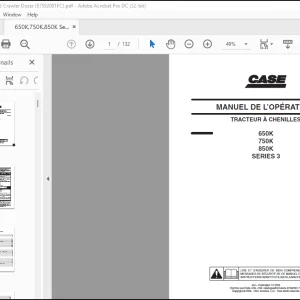 Case TRACTEUR À CHENILLES 650K 750K 850K SERIES 3 MANUEL DE L’OPÉRATEUR(87592081 FC) - PDF DOWNLOAD (French)