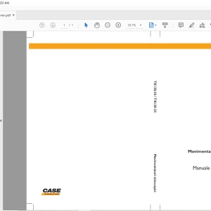 Case TX130-30 TX130-33 Movimentatori telescopici Manuale dell’operatore 84266619 - PDF DOWNLOAD (ITALIAN)