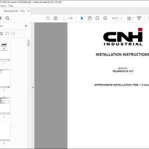 Case Telematics Kit CX57C E57C Mini Excavator Installation Instructions Manual 51622393 EN_DE_IT_FR_ES - PDF DOWNLOAD